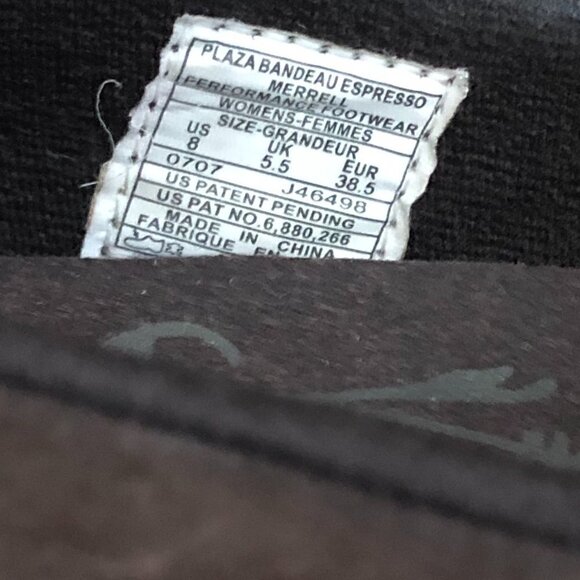 MERRELL Plaza Bandeau Leather Mary Jane Loafer Women's size 8 Brown & Tan - Picture 13 of 13